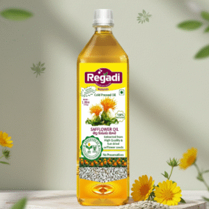 Regadi Naturals Cold Pressed Safflower Oil – 1 Litre