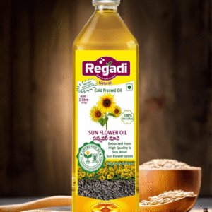Regadi Naturals Cold Pressed Sunflower Oil – 1 Litre